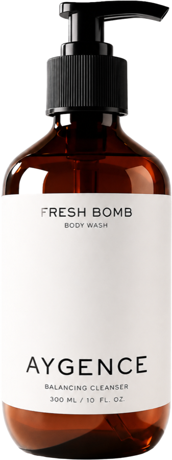 Fresh Bomb body wash bottle